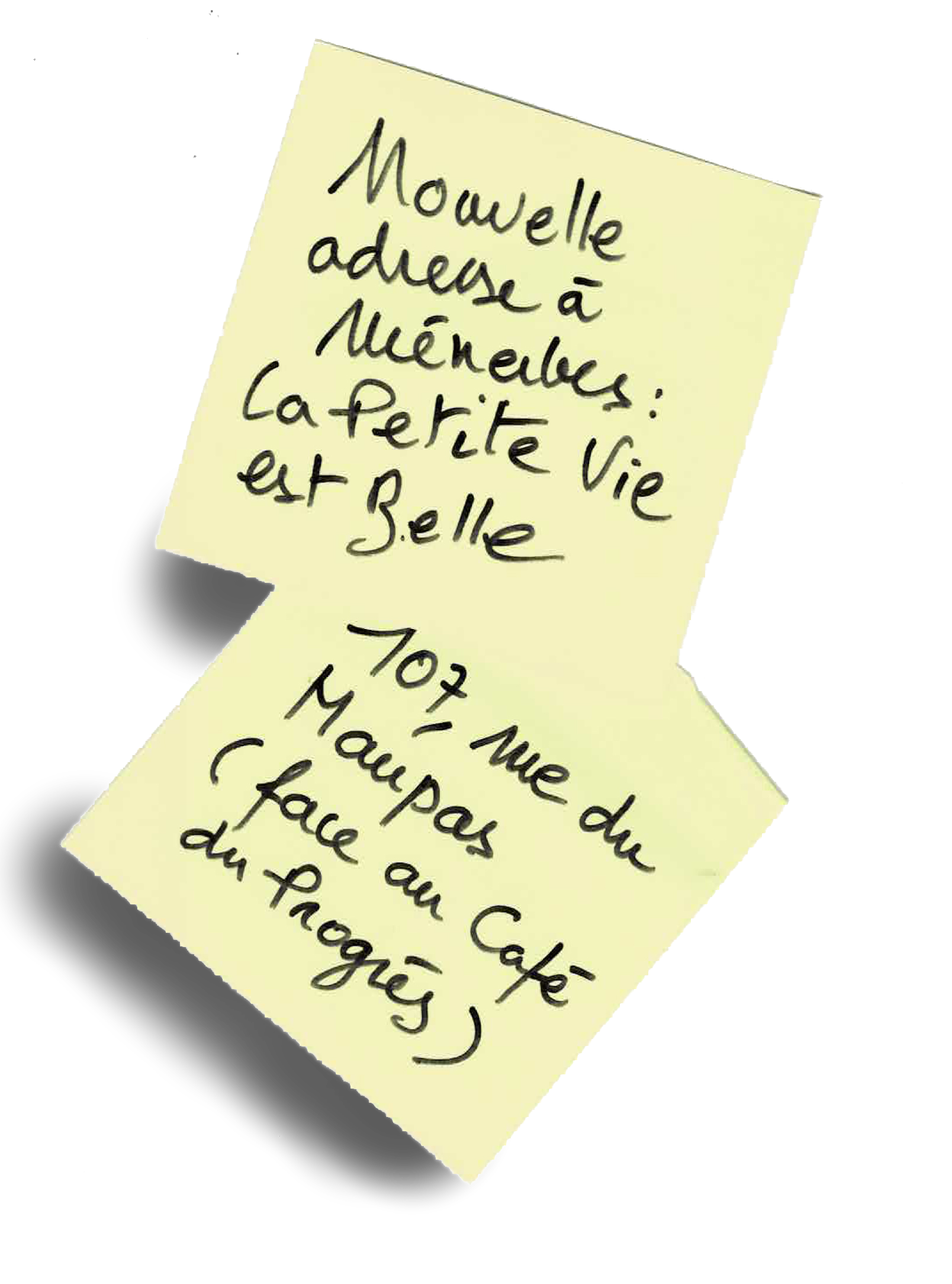 La vie est belle nouvelle adresse